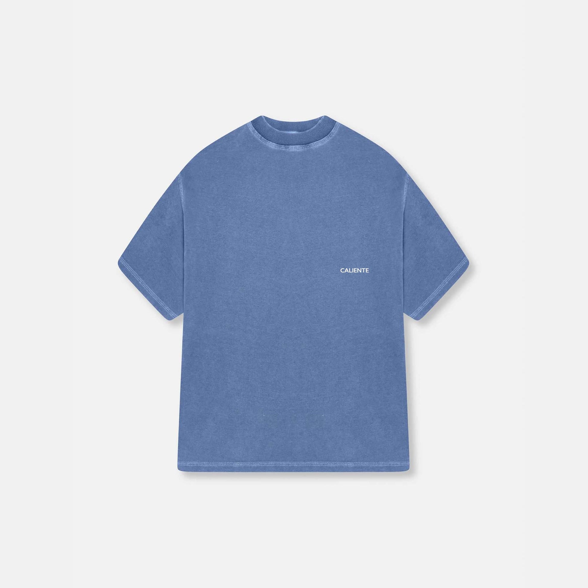 Vintage Blue oversized boxy fit t-shirt for men and women, stylish and comfortable casual wear, perfect for a relaxed, laid-back look. Soft cotton fabric, available in various sizes, ideal for layering or wearing alone. Trendy streetwear style with a loose, modern fit. Luxury Garment.

300GSM, Made in Portugal.

Similar to Represent, Cole Buxton.