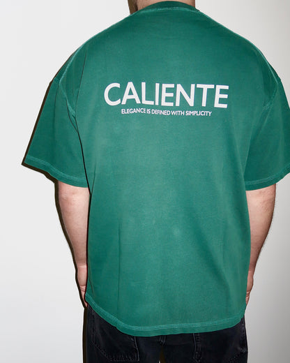 Green oversized boxy fit t-shirt for men and women, stylish and comfortable casual wear, perfect for a relaxed, laid-back look. Soft cotton fabric, available in various sizes, ideal for layering or wearing alone. Trendy streetwear style with a loose, modern fit. Luxury Garment.

300GSM, Made in Portugal.

Similar to Represent, Cole Buxton.